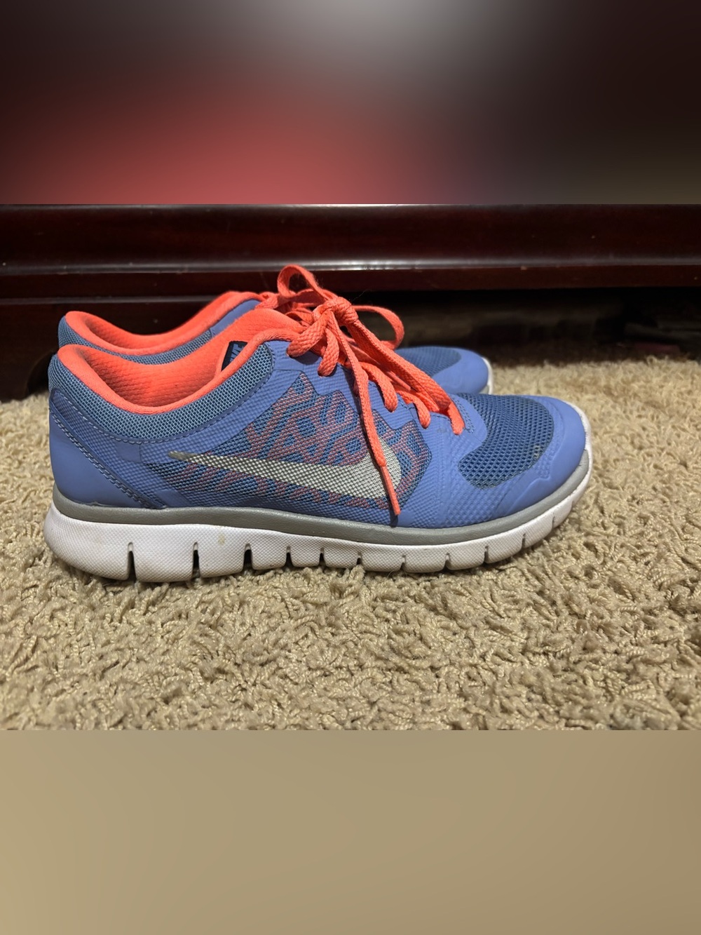 Nike Women’s Running Shoes in periwinkle and Coral